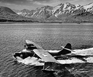 Take Off Prints: Taking off, a Consolidated PBY Catalina on the water