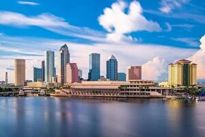 Images Dated 20th July 2017: Tampa, Florida, USA downtown city skyline
