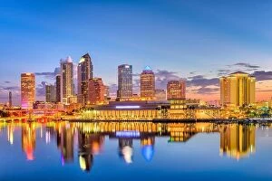 Images Dated 22nd July 2017: Tampa, Florida, USA downtown skyline on the bay