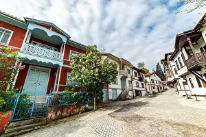 Tarakli, Sakarya, Turkey. Traditional old houses in Tarakli District. Beautiful historical houses