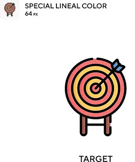 Archery Prints: Target Special lineal color icon