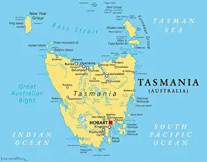 Tasmania Prints: Tasmania, island state of Australia