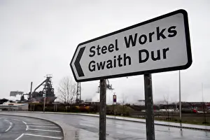 Cuts Prints: Tata steel steel works in Port Talbot, south Wales