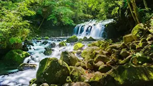 Rapids Prints: Tateshina-Otaki Falls in Nagano Prefecture