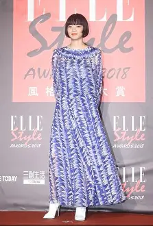 Taiwanese Prints: **TAWAN OUT**Japanese actress and model Nana Komatsu attends the Elle Style Awards 2018 in Taipei