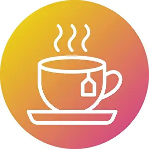 Hot Drink Prints: Tea Vector Icon Design Illustration