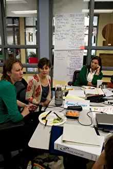 Teachers Prints: Teachers in a professional development class at Manor New Tech High School in Manor