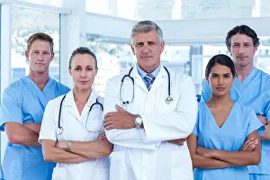 Arms Crossed Prints: Team of doctors standing arms crossed
