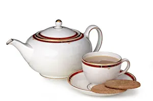 Teapot, Cup & biscuits