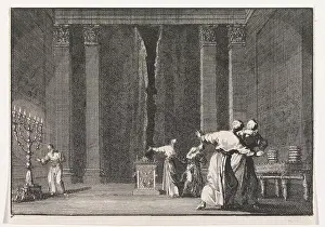 Jews Prints: The Tearing of the Temple Curtain (The Curtain of the Temple Was Torn in Two), 1703