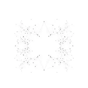 Polygonal Prints: Technology polygonal science background with connecting dots and lines