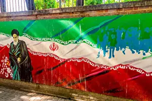 Bilateral Prints: Tehran US Den of Espionage Former United States of America Embassy Anti American Iranian Patriotic Propaganda Ruhollah