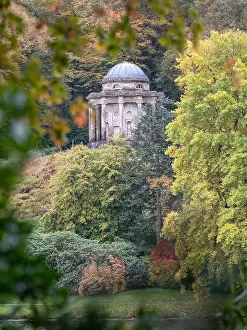 Wiltshire Prints: Temple of Apollo located amidst trees