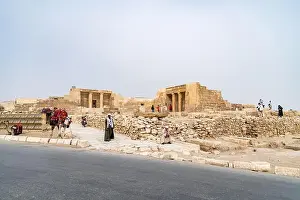 Cairo Prints: Temples at the Pyramids of Giza complex in Egypt