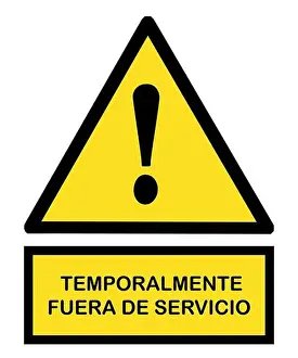 temporalmente fuera de servicio señal