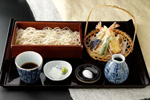 Tempura soba set