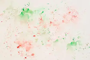 Blob Prints: Tender cheerful light multicolored spots on white paper