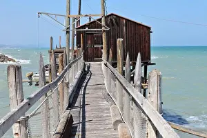 Mare Prints: Termoli - Trabucco di Celestino dal pontile di accesso