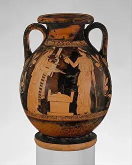 Sisters Prints: Terracotta pelike (jar). Culture: Greek