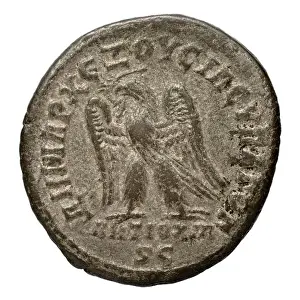 Arab Prints: A tetradrachm coin, made of billon