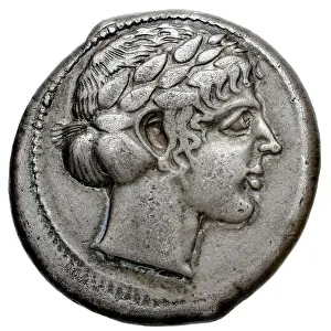 Sicilian Prints: A tetradrachm coin from Léontinoi