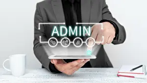 Administrator Prints: Text showing inspiration Admin