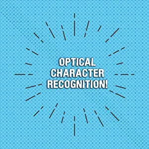 Reader Prints: Text sign showing Optical Character Recognition