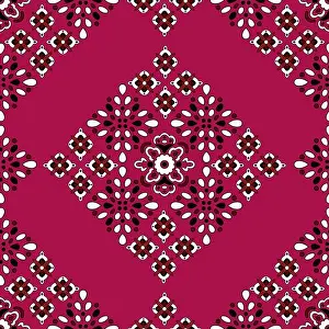 Sindhi Prints: Textile Ajrak seamless pattern