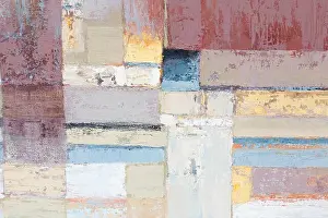 Textured abstract painting. Hand painted background. Different houses