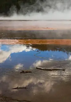Basalt Prints: Textures and colors of the terrain in Yellowstone National Park XVI, USA