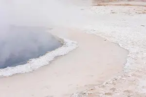 Basalt Prints: Textures and colors of the terrain in Yellowstone National Park XXI, USA