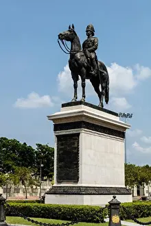 Famous Places Prints: Thailand rama v horse statue