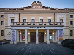Blue Hour Prints: Thalia Hall in Sibiu, Romania, home of the Sibiu State Philharmonic