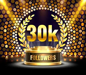 Followers Prints: Thank you followers peoples, 30k online social group