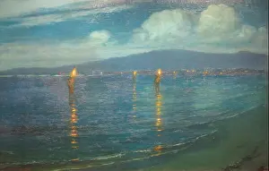 Dynamic Prints: *The Torchlight Fishermen, Waikiki* by Lionel Walden