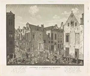 Distress Prints: Theft of Manneken Pis, 1817; Enlèvement de Manneken-Pis à Bruxelles Dans La Nuit du 4 au 5 Octobre 1817