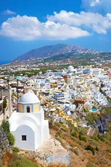 Fira Prints: Thira (capital city of Santorini) - village situated on the cliff
