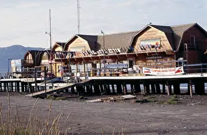 Occupations Prints: Thompson's Halibut Charter Fishing Building in Homer, Alaska
