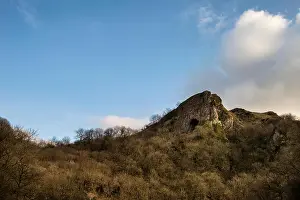 Peak District Prints: Thor's Cave landscape in Peak District UK