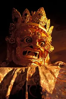 Tibet- Shigatse. Wrathful deity at Tashilumpo monastery