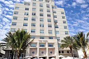 Miami Prints: Detail of The Tides Hotel, Art Deco District, South Beach, Miami Beach, FL, USA