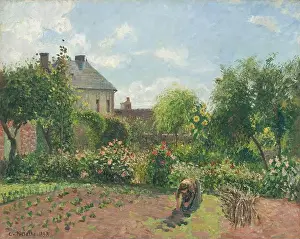 Paris City Prints: Title: The Artist's Garden at Eragny Creator: Camille Pissarro Date: 1898 Content