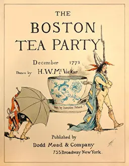 Saucer Prints: Title page from first edition of 'The Boston tea party