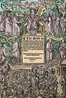 New Testament Prints: Title page of the Great Bible. 1539