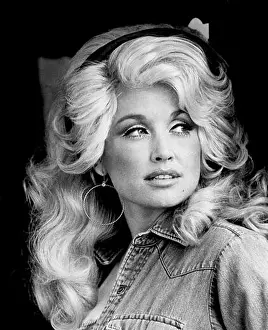Youth Prints: This title refers to an image or representation of Dolly Parton in her younger years