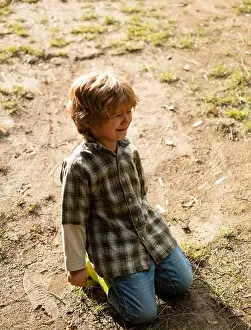 Depressive Prints: A toddler is falling down on the road