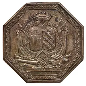 Token Prints: A token from the Fumel family, issuers of currency in Guyenne, France, dated 1785