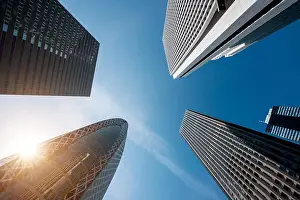 Shinjuku Prints: Tokyo skyscrapers buildings at in Tokyo Shinjuku downtown and business district in morning at Tokyo