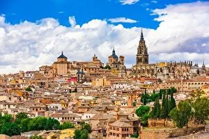 Images Dated 11th November 2014: Toledo, Spain old town city skyline