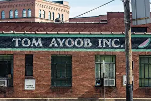 City Living Prints: Tom Ayoob Inc watermelon sales building. Strip District, Pittsburgh, Pennsylvania